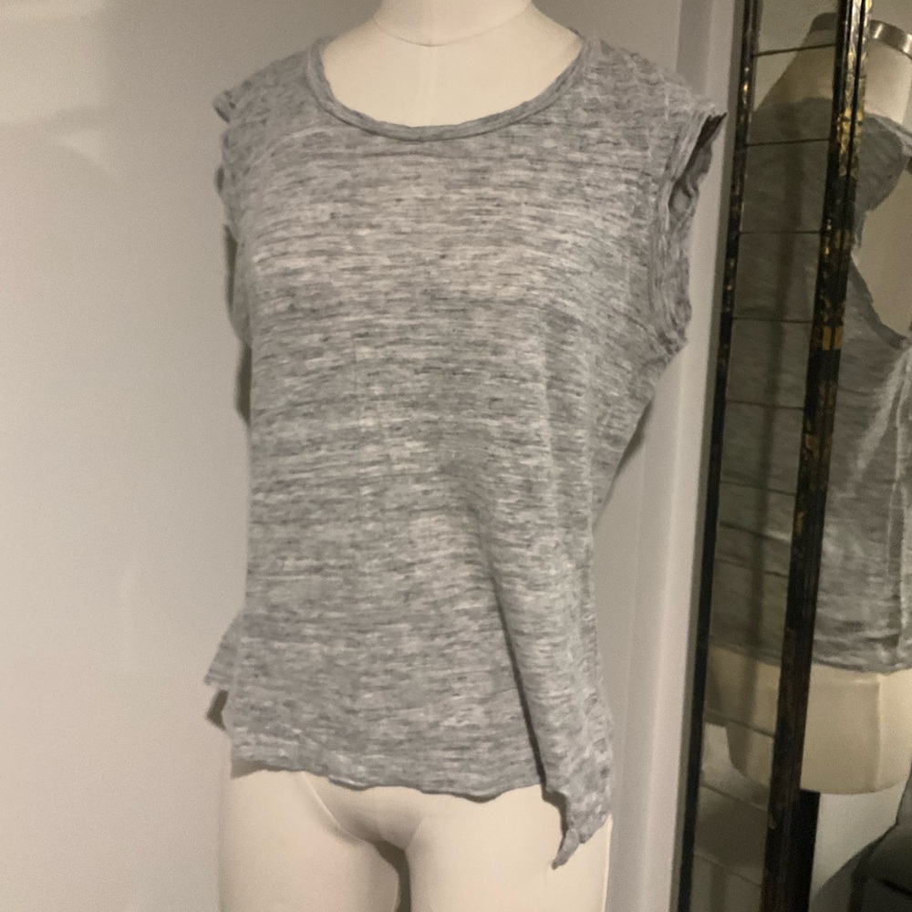 Madewell Heather Gray Women's Muscle Tee - Picture 2 of 6